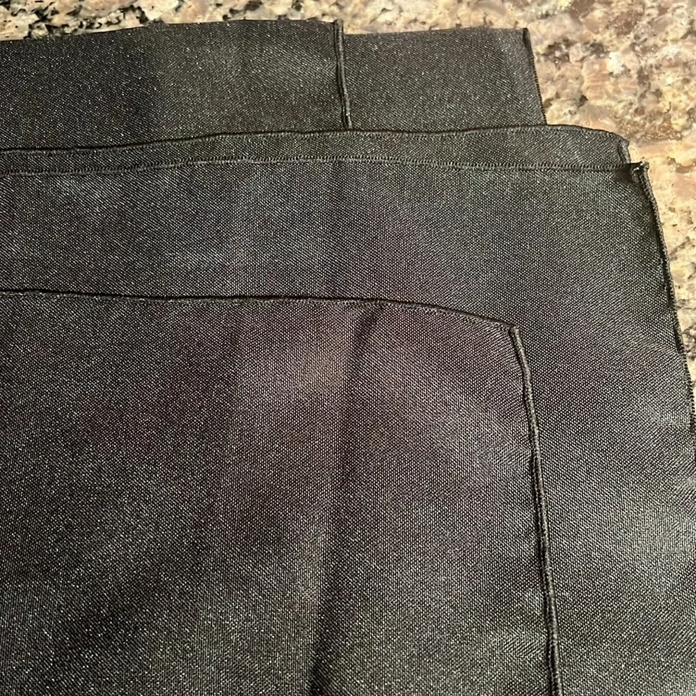 Black cloth table covering 60 by 120